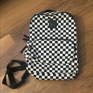 Vans Black and White Checkered Small Backpack